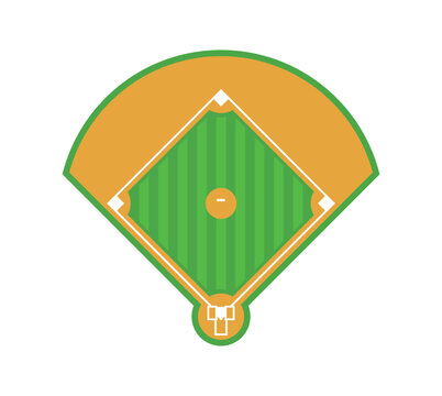 classic baseball field top view