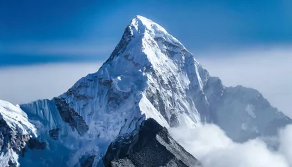 Lichtdoorlatende gordijnen Mount Everest  top mount everest