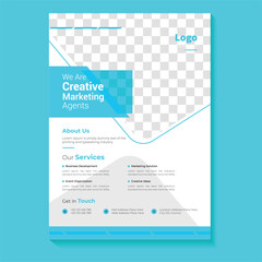 Business conference flyer template or online live webinar and corporate Business flyer, leaflet, poster layout, Business Brochure template design