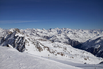 Ski location in the Italian alps