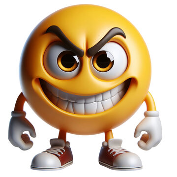 Cheerful Smiley Emote - Cartoon Character Design Collection