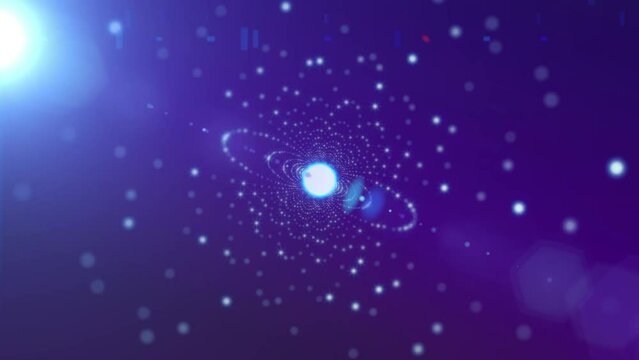 4k Starry Tunnel Motion Background