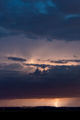 lightning in the sky