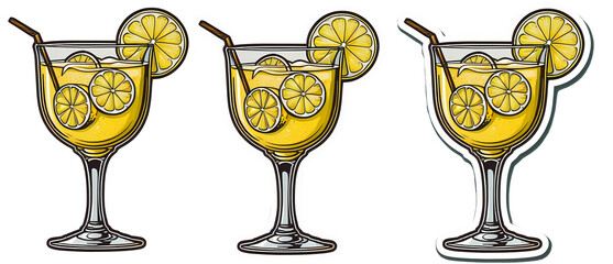 Zesty Limoncello Spritz Illustration