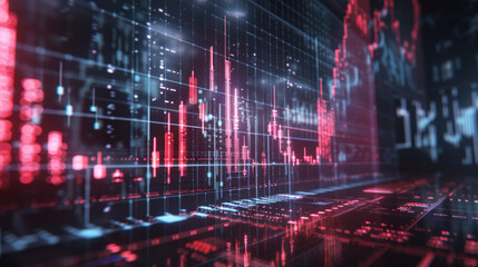 Digital Wave of Light: Abstract Binary Code Background with Technology and Heartbeat Concept Design