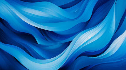 Fondo de pantalla azul con efecto de ondas. Creado con IA - obrazy, fototapety, plakaty