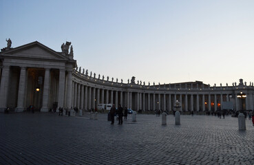 Bernini's colonnade - St. Peter's Square. - Vatican City