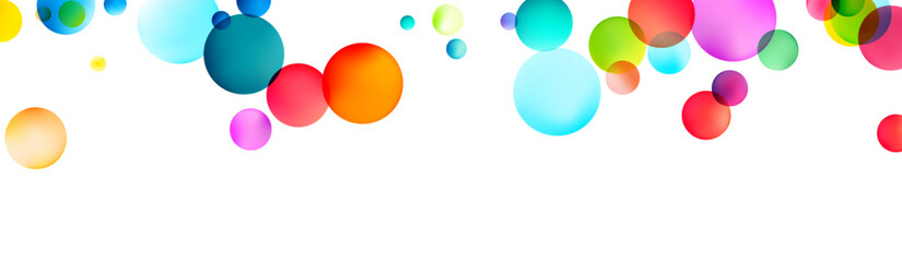 Colorful Spheres Floating
