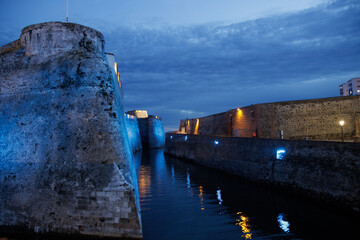 Moat of the Royal Walls of Ceuta, in Spain