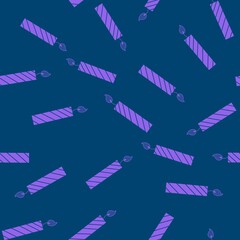 Festive cartoon seamless birthday candle pattern for wrapping paper and fabrics and linens and kids clothes print