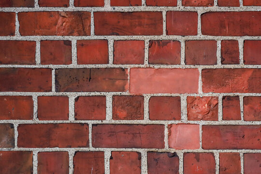 Fototapeta Stary mur z czerwonej cegły vintage
