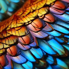 Macro Transportative Eye-Candy: Magnificent Mosaic Texture of Butterfly Wings Exploding in a Riot of Colours