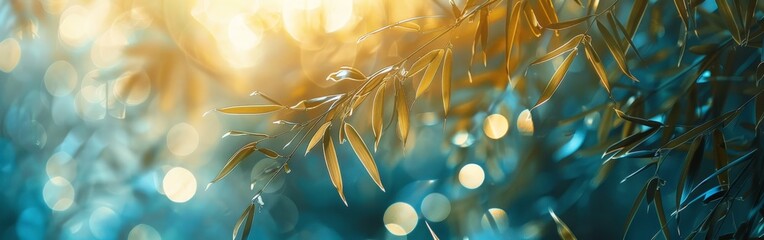 Sunlight Filtering Through Tree Leaves - obrazy, fototapety, plakaty