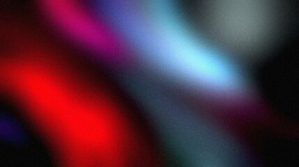 Vibrant grainy gradient abstract background blue red purple glowing color shape on black background colorful poster web banner design