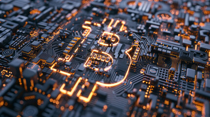 Computer Circuit Board Technology: An image showcasing an electronic circuit board with intricate connections and components, highlighting the hardware and digital aspects of modern electronics