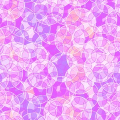 Abstract geometric circle seamless round polka dots pattern for fabrics and linens and kids clothes print