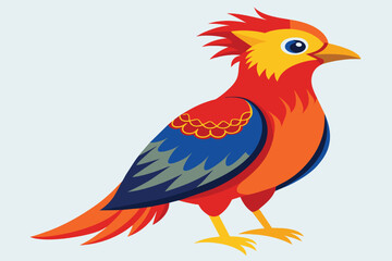 A beautiful bird vector illustration and artwork