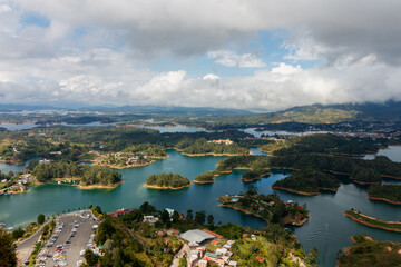 Panoramablick über ANtiochia, bei GUtaupe, Kolumbien
