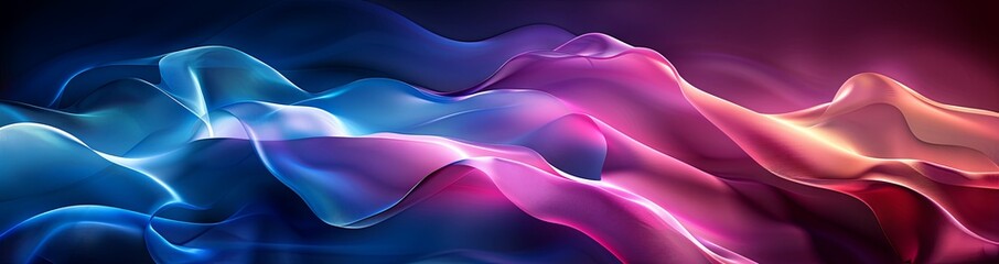 a set of blue and pink abstract backgrounds, in the style of rounded forms, rounded, dark sky-blue and dark crimson, abstraction. Generative AI - obrazy, fototapety, plakaty