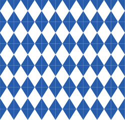 seamless geometric pattern with rhombuses in blue and white colors for fabric home wear surface design packaging vector