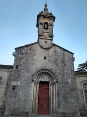 Fototapeta na wymiar Fachada de la Iglesia de San Fiz de Solovio en Santiago de Compostela, Galicia