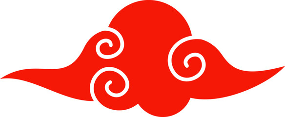 asian cloud decoration vector  traditional chinese cloud