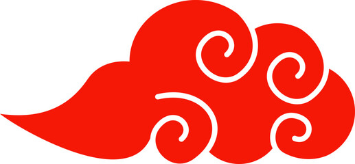 asian cloud decoration vector  traditional chinese cloud
