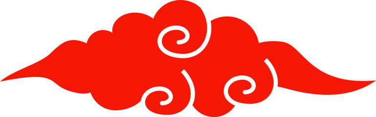 asian cloud decoration vector  traditional chinese cloud