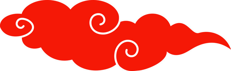 asian cloud decoration vector  traditional chinese cloud