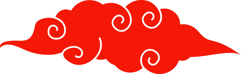 asian cloud decoration vector  traditional chinese cloud