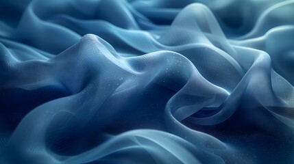 Fototapeta premium Close up of a soft Satin Texture in navy Colors. Elegant Background.