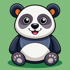 Cute panda vector illustration and artwork