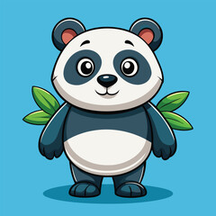 Cute panda vector illustration and artwork