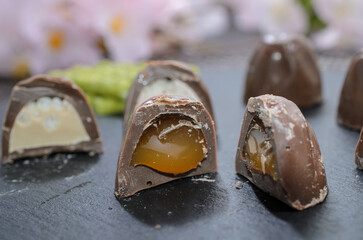 とろっとしたキャラメルチョコレート