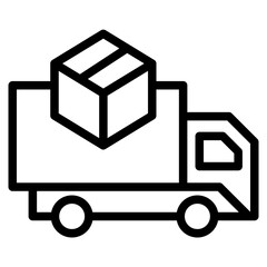 Truck icon. Freight, delivery symbol. Vector illustration
