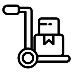 Manual loader. Vector web icon trendy style on white background..