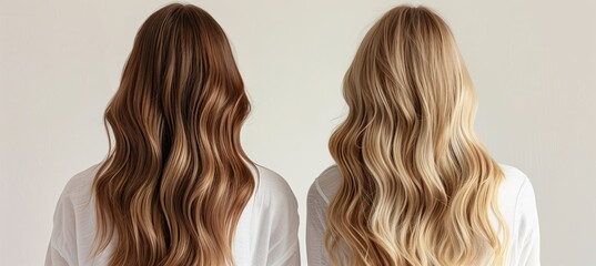 Fototapeta premium A flowing, supple hair bust