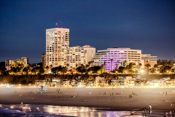 The Santa Monica Pier is one of the most recognizable landmarks in the area, offering a blend of amusement park rides, games, dining options, and stunning views of the coastline.