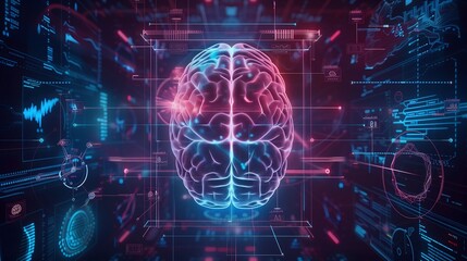 medical research of brain neural nerve system health care 