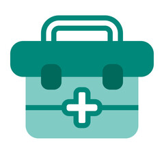 Obraz premium This is the First Aid Bag icon from the Hotel icon collection with an Color style