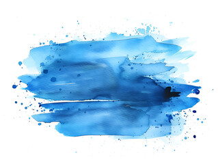 abstract watercolor blue painting