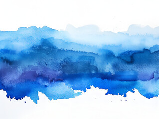 abstract watercolor blue painting