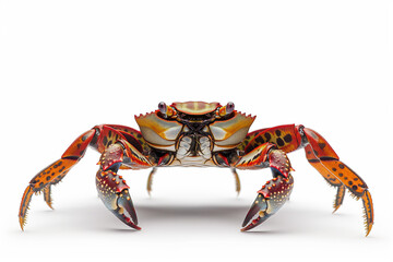 crab in close up isolated on white background
