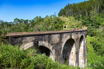 Fototapeta na wymiar Nine arch bridge in Sri Lanka