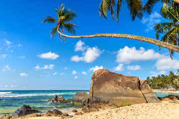 Dalawella Beach in  Sri Lanka