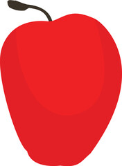 Red apple icon, red apple isolated on white