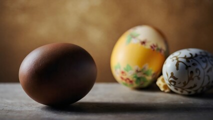 Obraz na płótnie Canvas Easter eggs background 