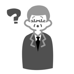 分からなくなるシニア男性会社員