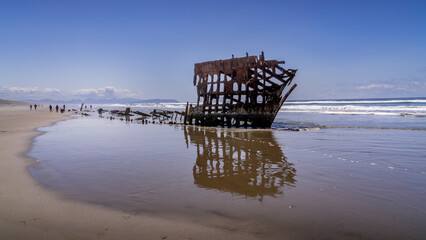Shipwreck of the Peter Iredale Barque