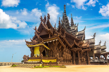 Naklejka premium Sanctuary of Truth in Pattaya